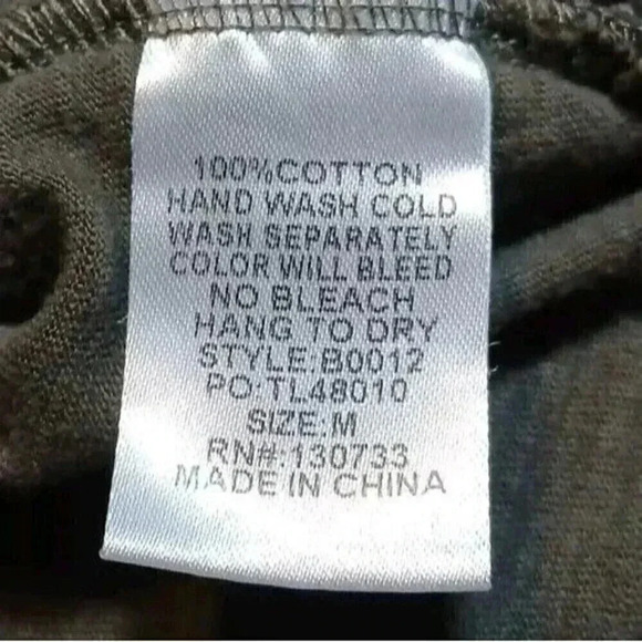 Umgee Green Fringed Hi-Lo Top Women's Size M Boho Festival Stretch Cotton - Picture 7 of 8